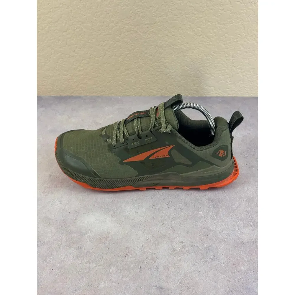Altra Lone Peak 8 Shoes Mens Size 9 Dusty Olive Orange Trail AL0A85NC315 READ